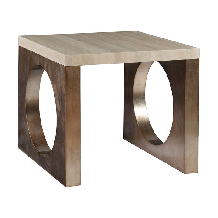 Side Tables Impresario Square End Table - Silver Leaf