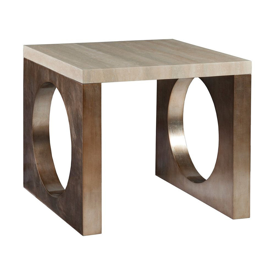 Side Tables Impresario Square End Table - Silver Leaf