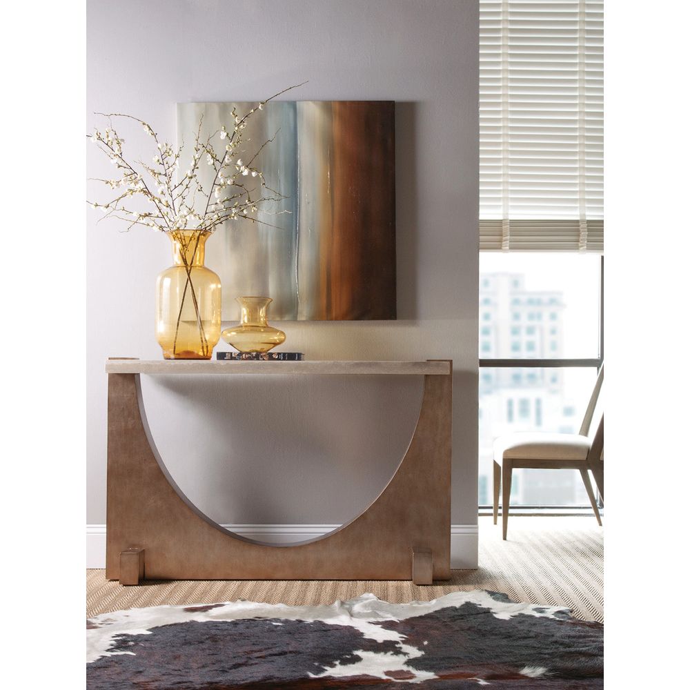 Console Tables Impresario Console Table - Silver Leaf