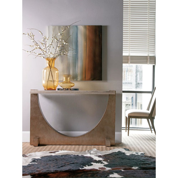 Impresario Console Table - Silver Leaf