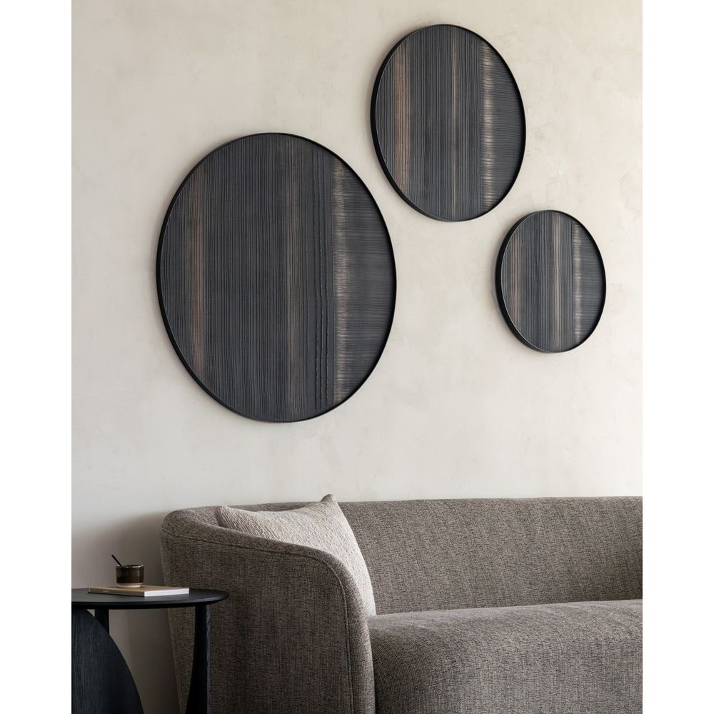 Wall Art Layered Clay Wall Art - Black