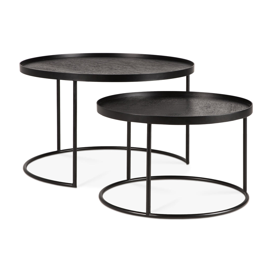 Tray Coffee Table Set - Black