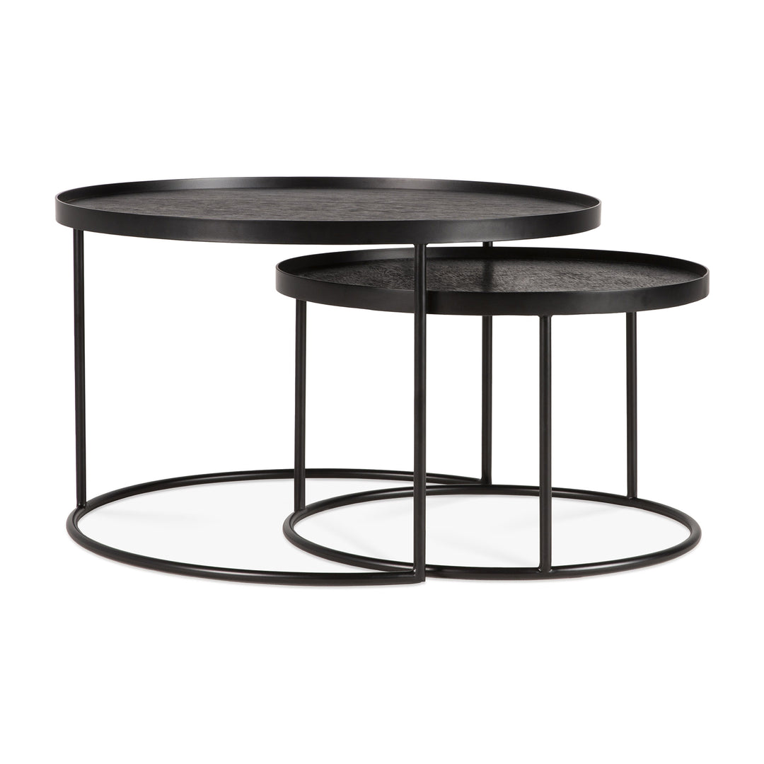 Tray Coffee Table Set - Black