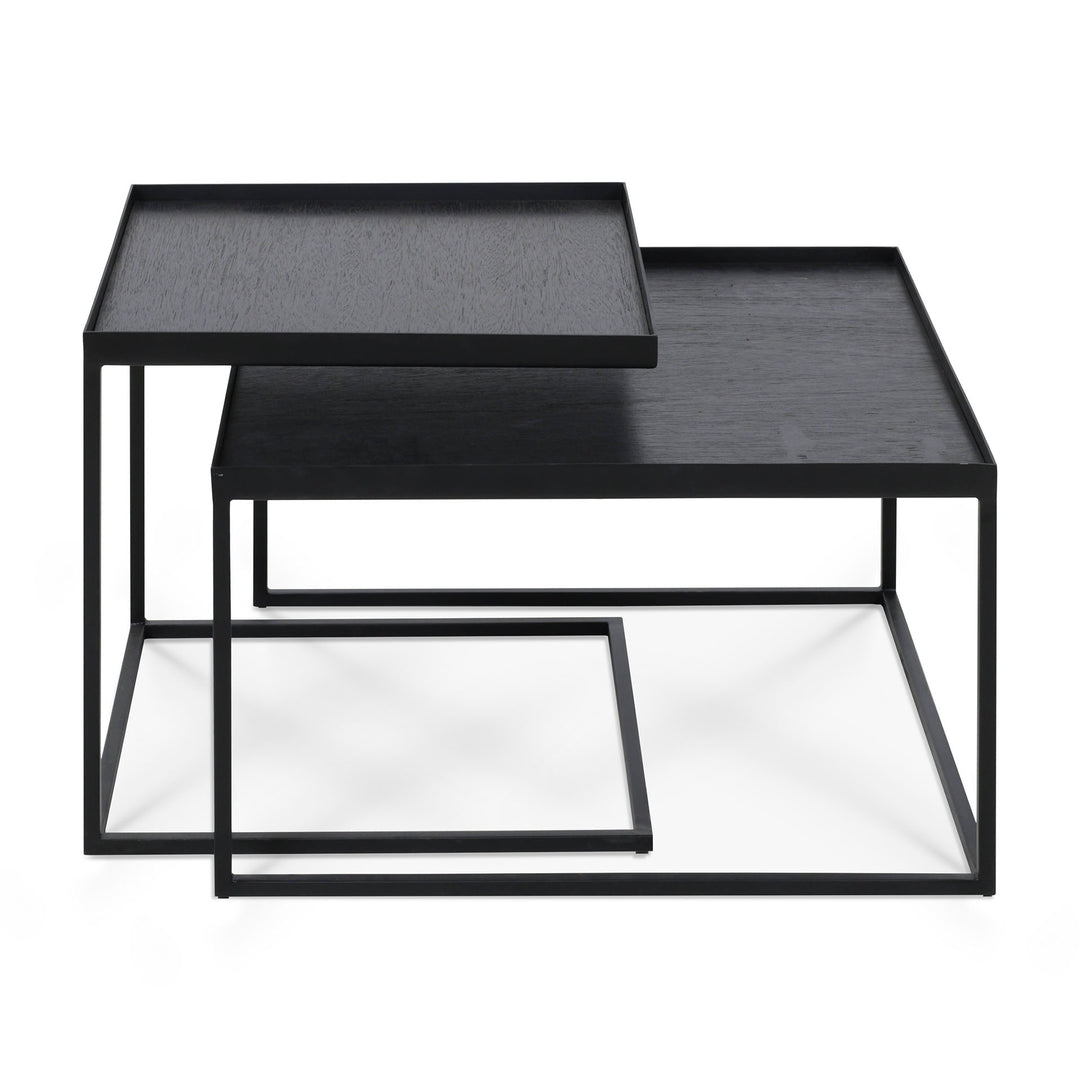 Tray Coffee Table Set - Black