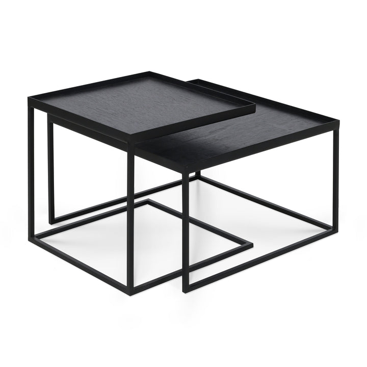 Tray Coffee Table Set - Black