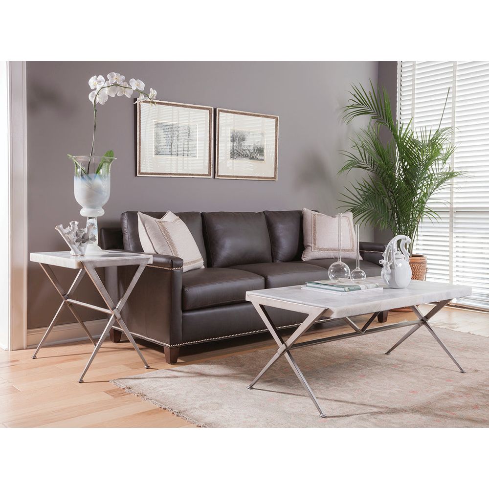 Side Tables Greta Rectangular End Table - Gray