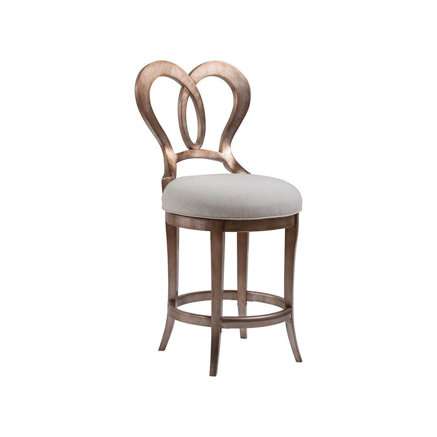 Bar & Counter Stools Melody Counter Stool - Silver Leaf