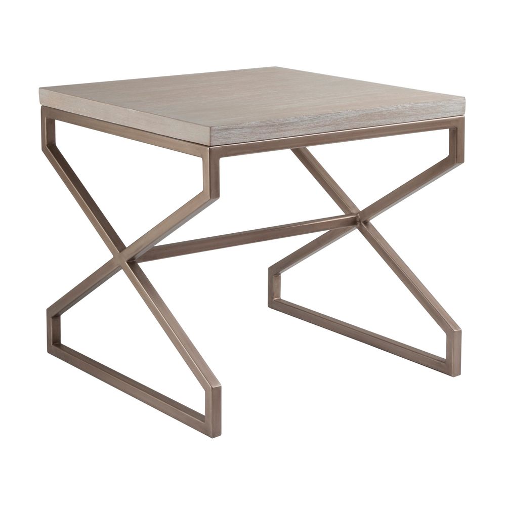 Side Tables Edict Square End Table - Bianco