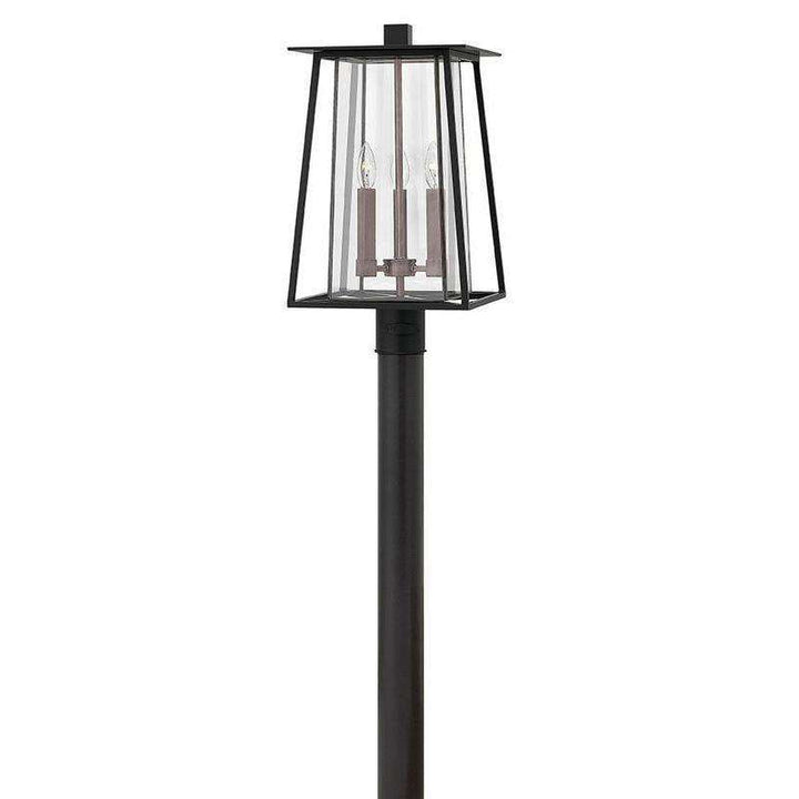 Outdoor Walker - Large Post Top or Pier Mount Lantern-Hinkley Lighting-HINKLEY-2101BK-LL-Outdoor Post LanternsBlack-With LED-2-France and Son