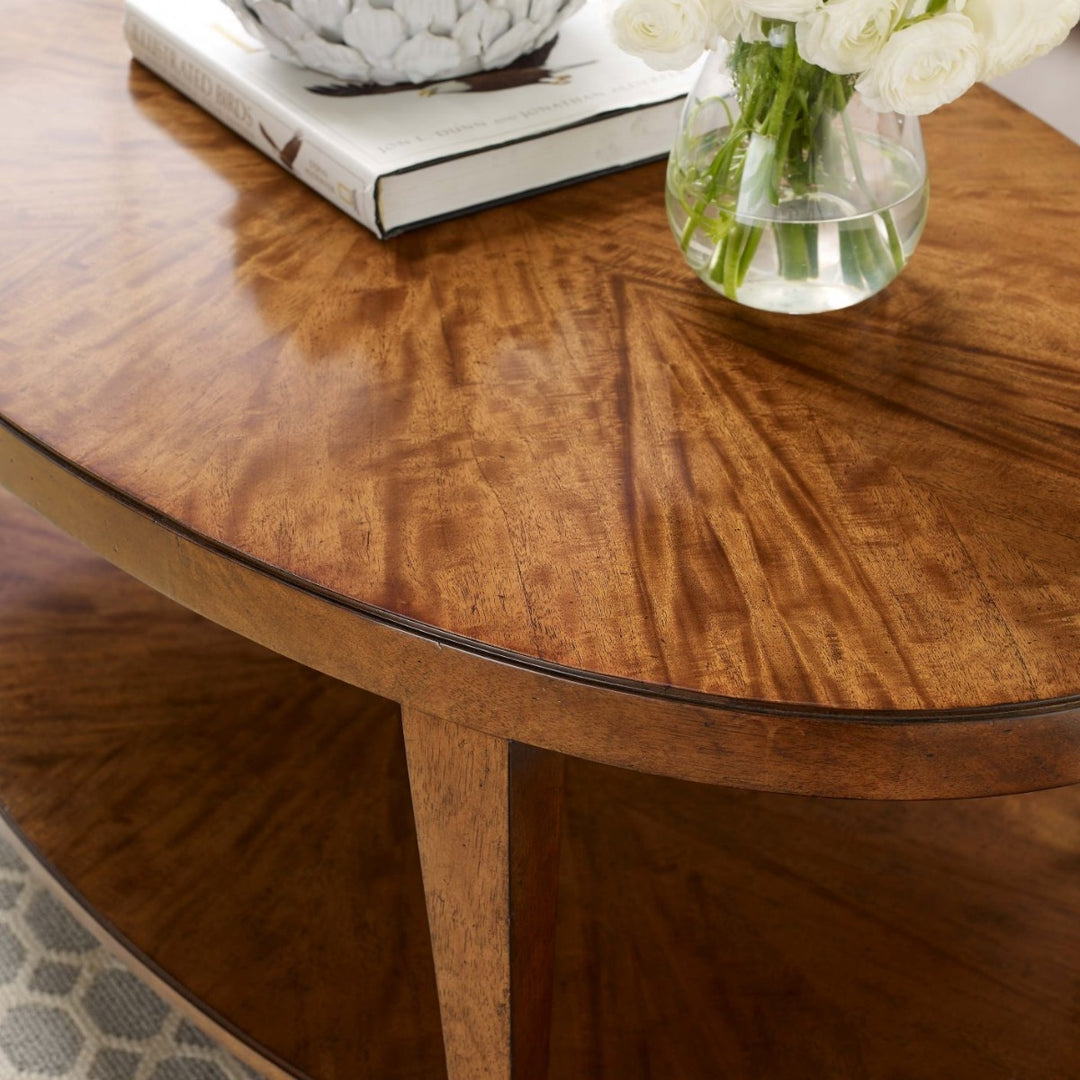 Stafford Oval Cocktail Table-Woodbridge Furniture-WOODB-2104-20-Coffee Tables-3-France and Son