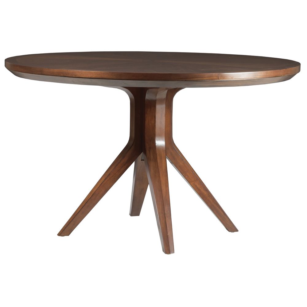 Dining Tables Beale Round Dining Table - Warm Brown Mahogany