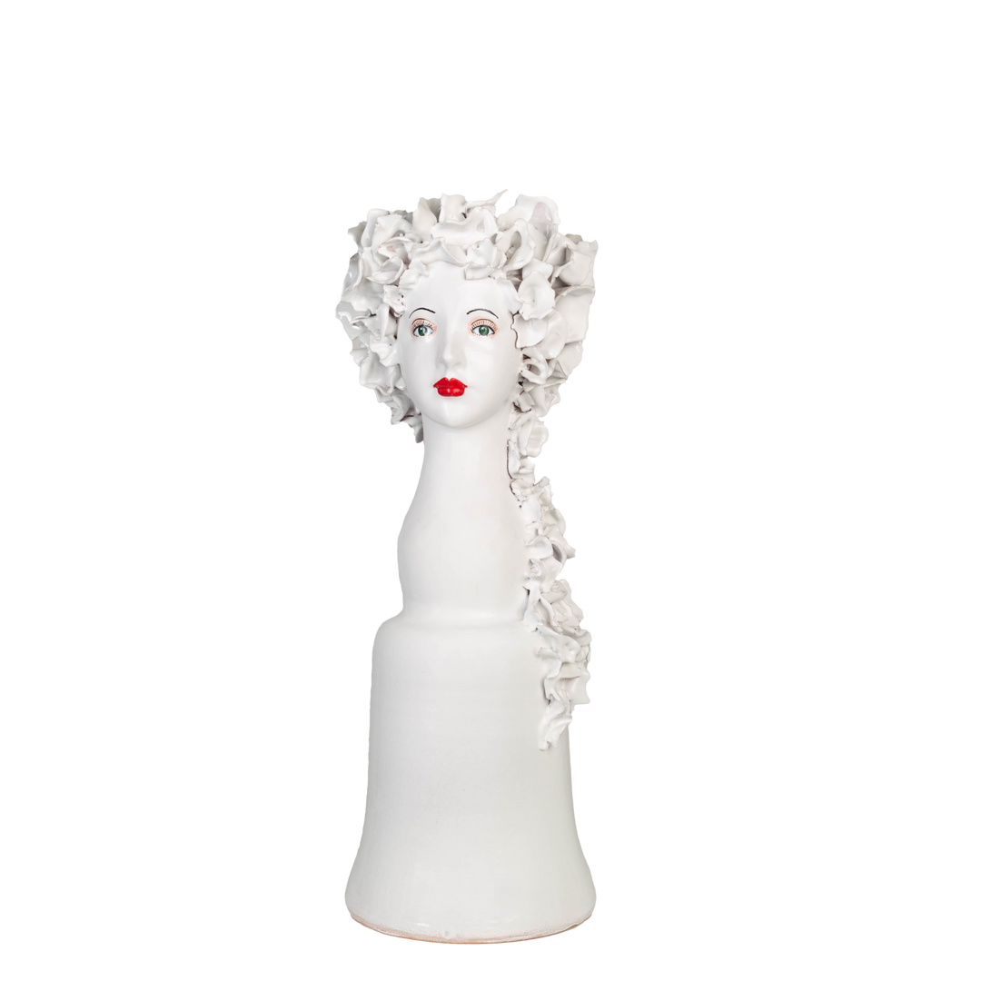 Tall Head Ceramic Vase-ABIGAILS-ABIGAILS-211002-VasesFlowers-11"D x 26.5"H-3-France and Son