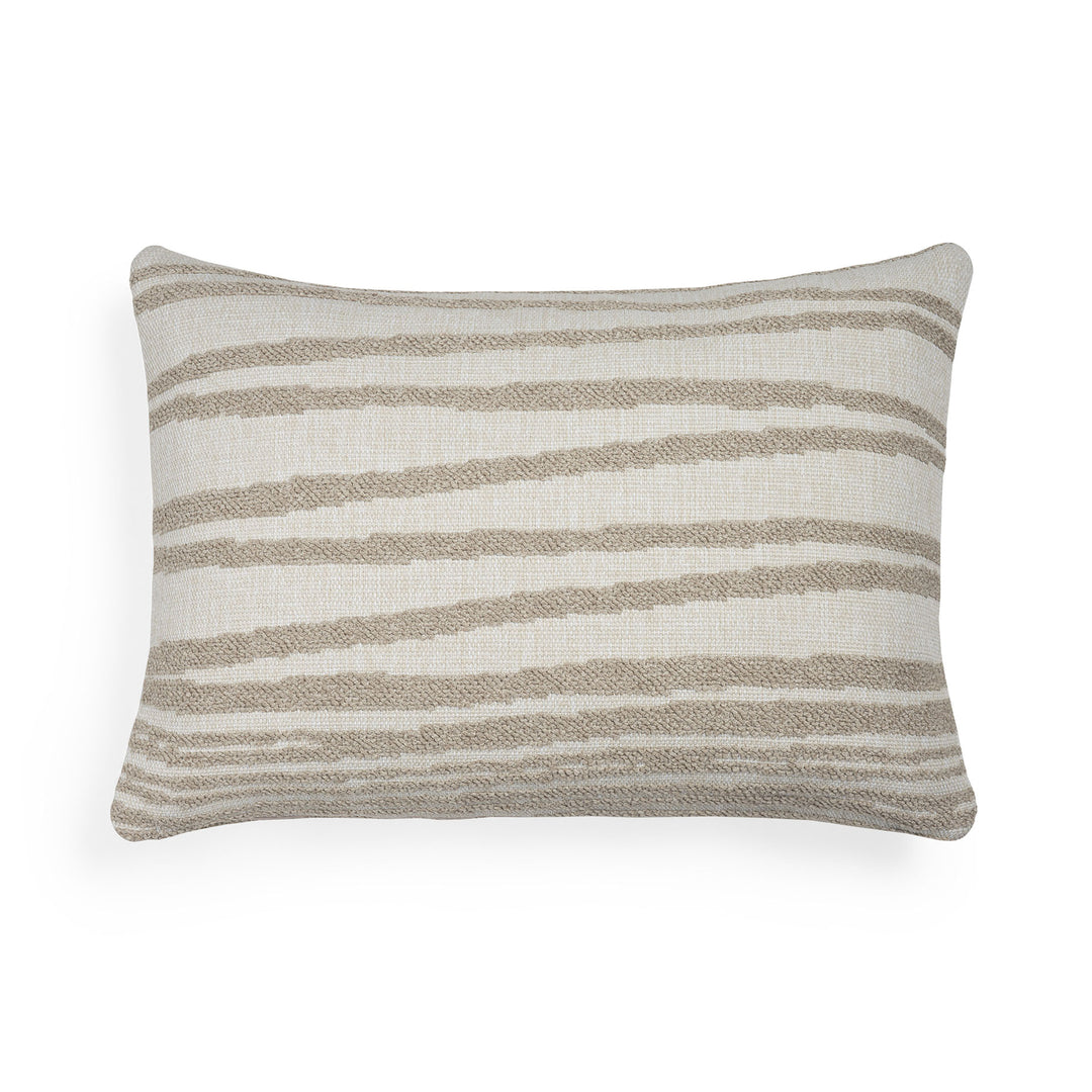 Stripes Outdoor Cushion - White