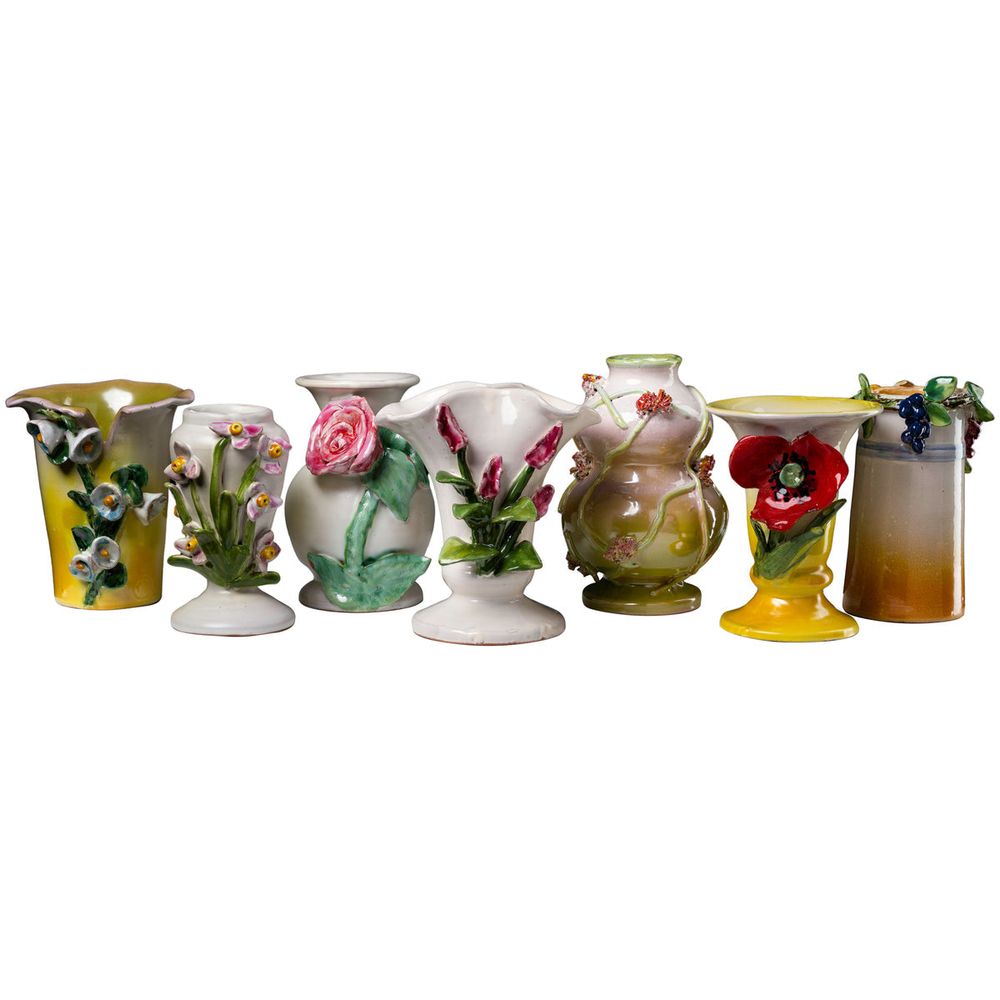 Vases Small White Vase with Pink Rose