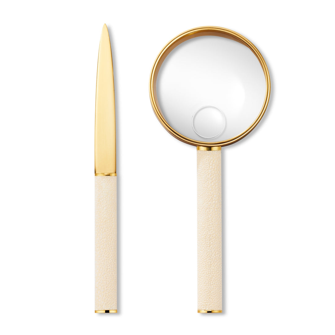 Shagreen Magnifying Glass And Letter Opener Set - image 5