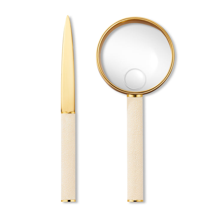 Shagreen Magnifying Glass And Letter Opener Set - image 5