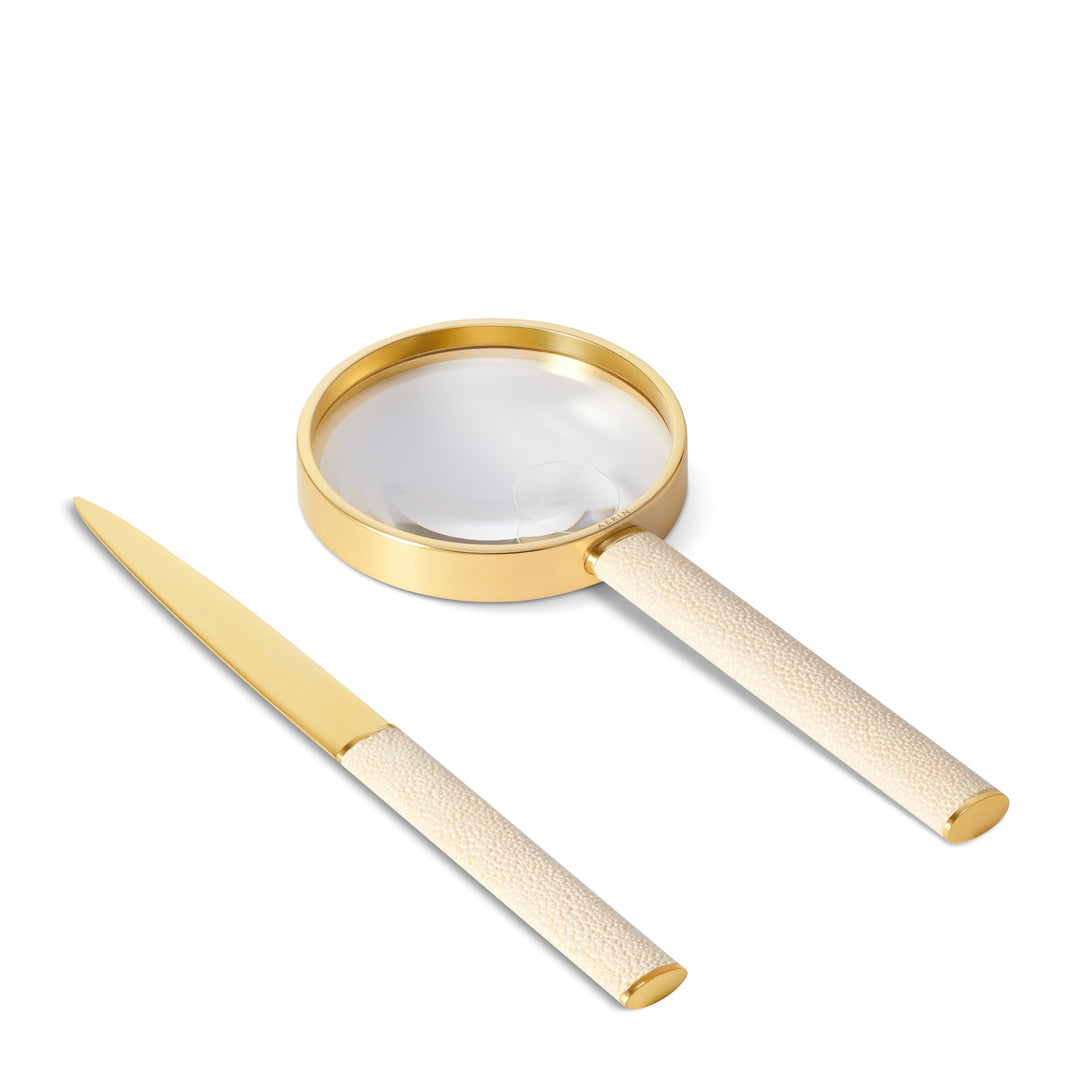 Shagreen Magnifying Glass And Letter Opener Set - image 7