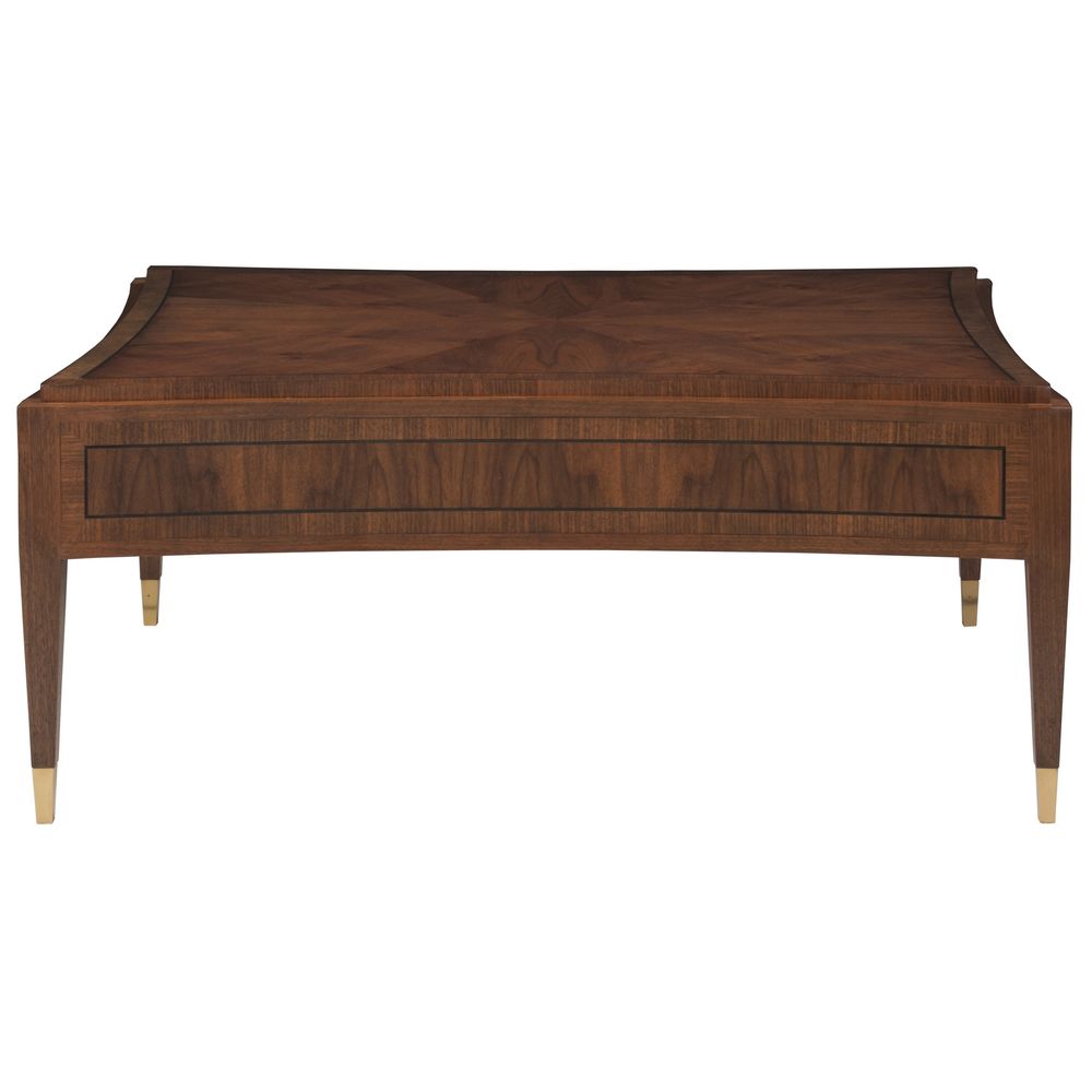 Chiavari Rect Cocktail Table - Rich Clear Dark Brown