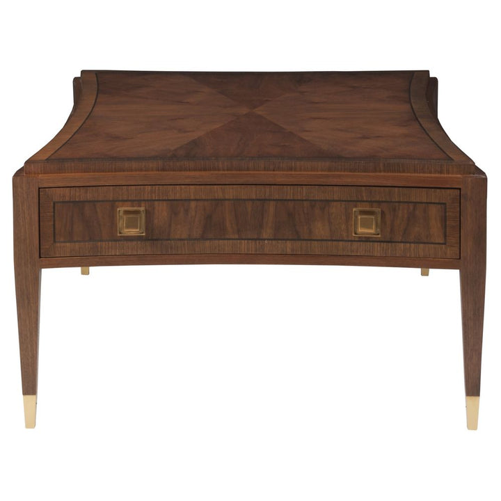 Coffee Tables Chiavari Rect Cocktail Table - Rich Clear Dark Brown