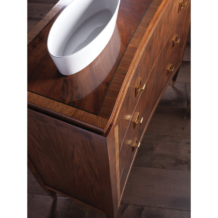 Cabinets & Curios Chiavari Hall Chest - Rich Clear Dark Brown