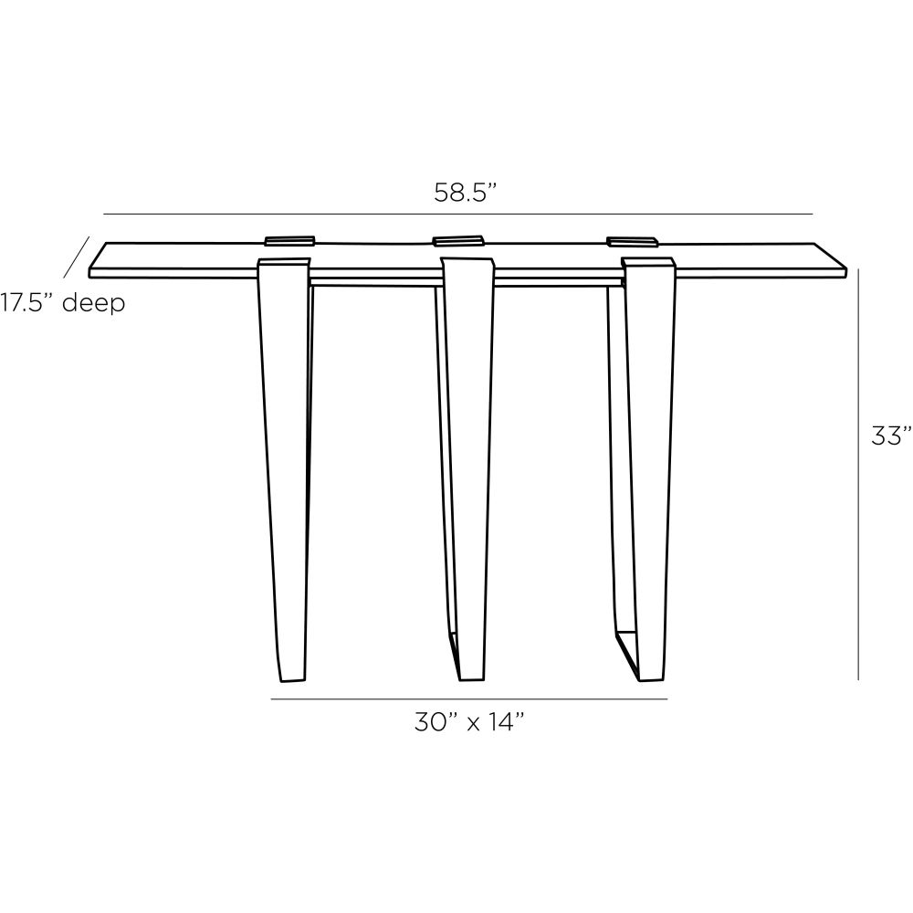 Lozano Console - Gold