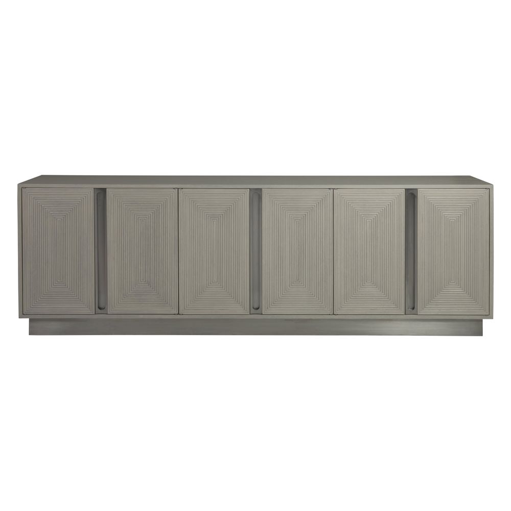 Gradient Long Media Console - Antiqued White