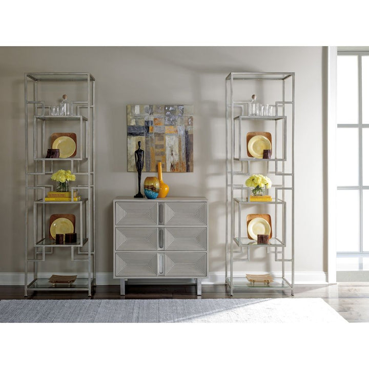 Cabinets & Curios Gradient Hall Chest - Antiqued White