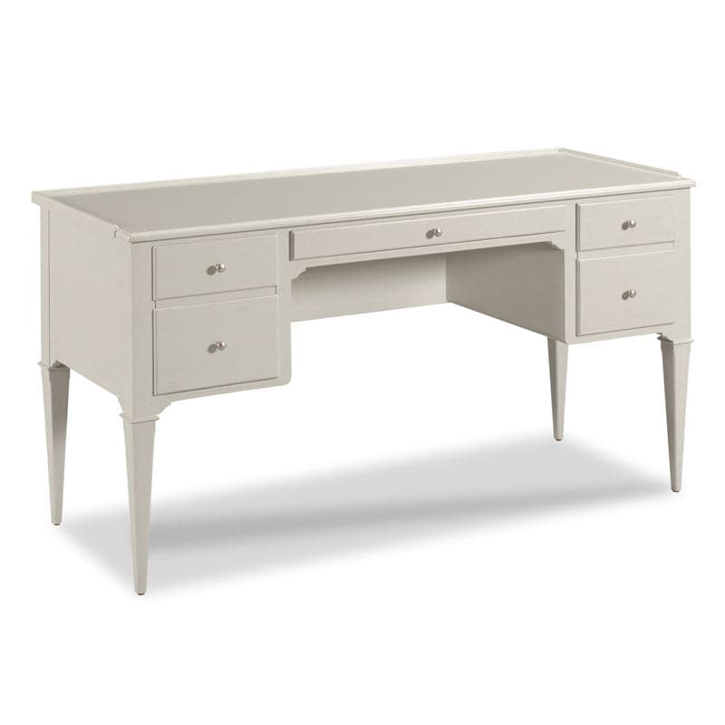 Marseille Writing Desk with Dual File Storage-Woodbridge Furniture-WOODB-2120-62-DesksCarrara Finish and Nickel-4-France and Son