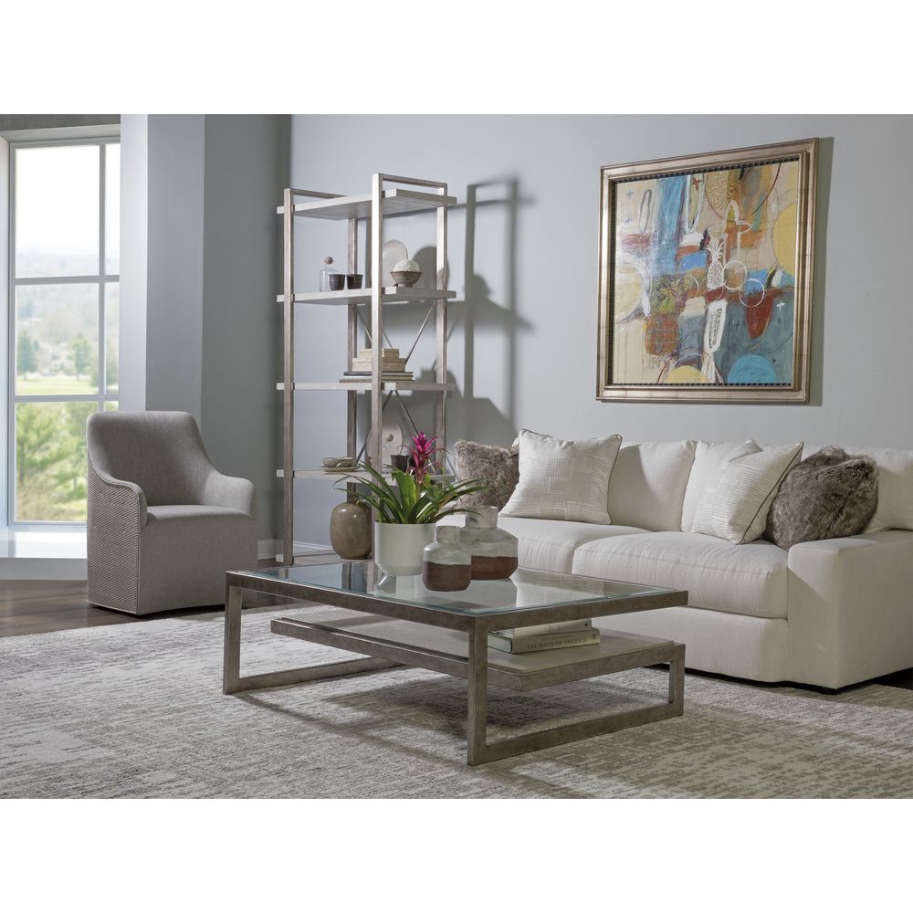 Coffee Tables Soiree Rectangular Cocktail Table - Silver Leaf