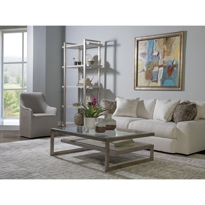 Coffee Tables Soiree Rectangular Cocktail Table - Silver Leaf