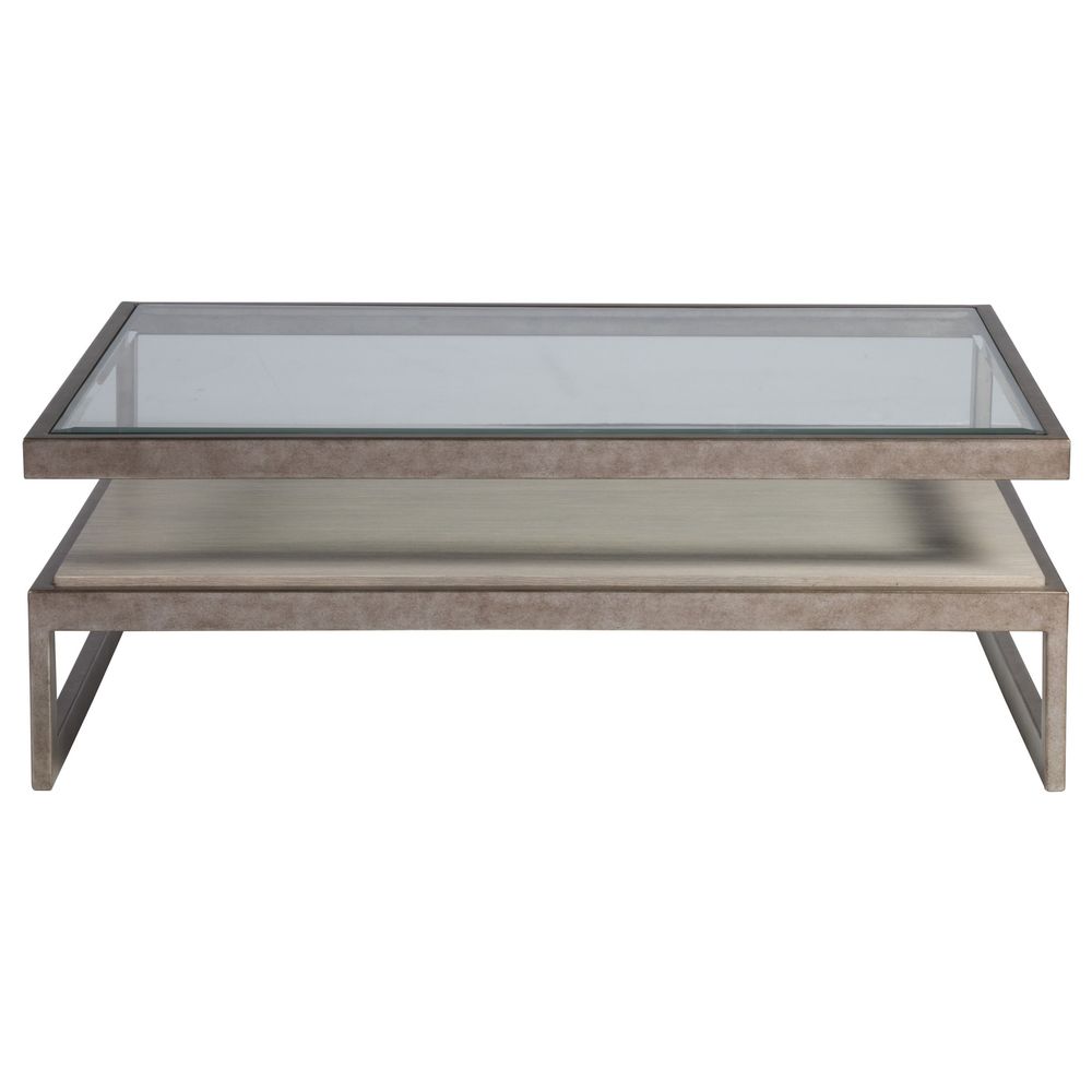 Coffee Tables Soiree Rectangular Cocktail Table - Silver Leaf