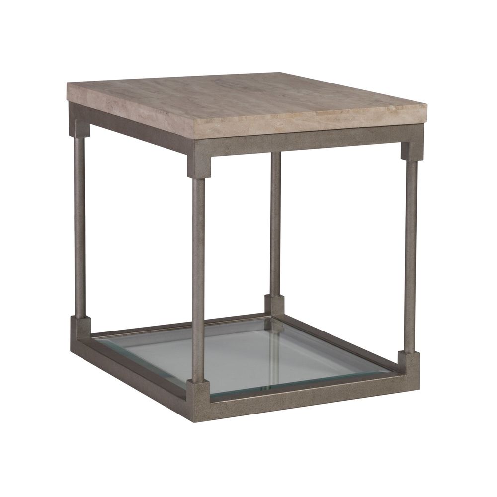 Side Tables Topa Rectangular End Table - Silver Leaf