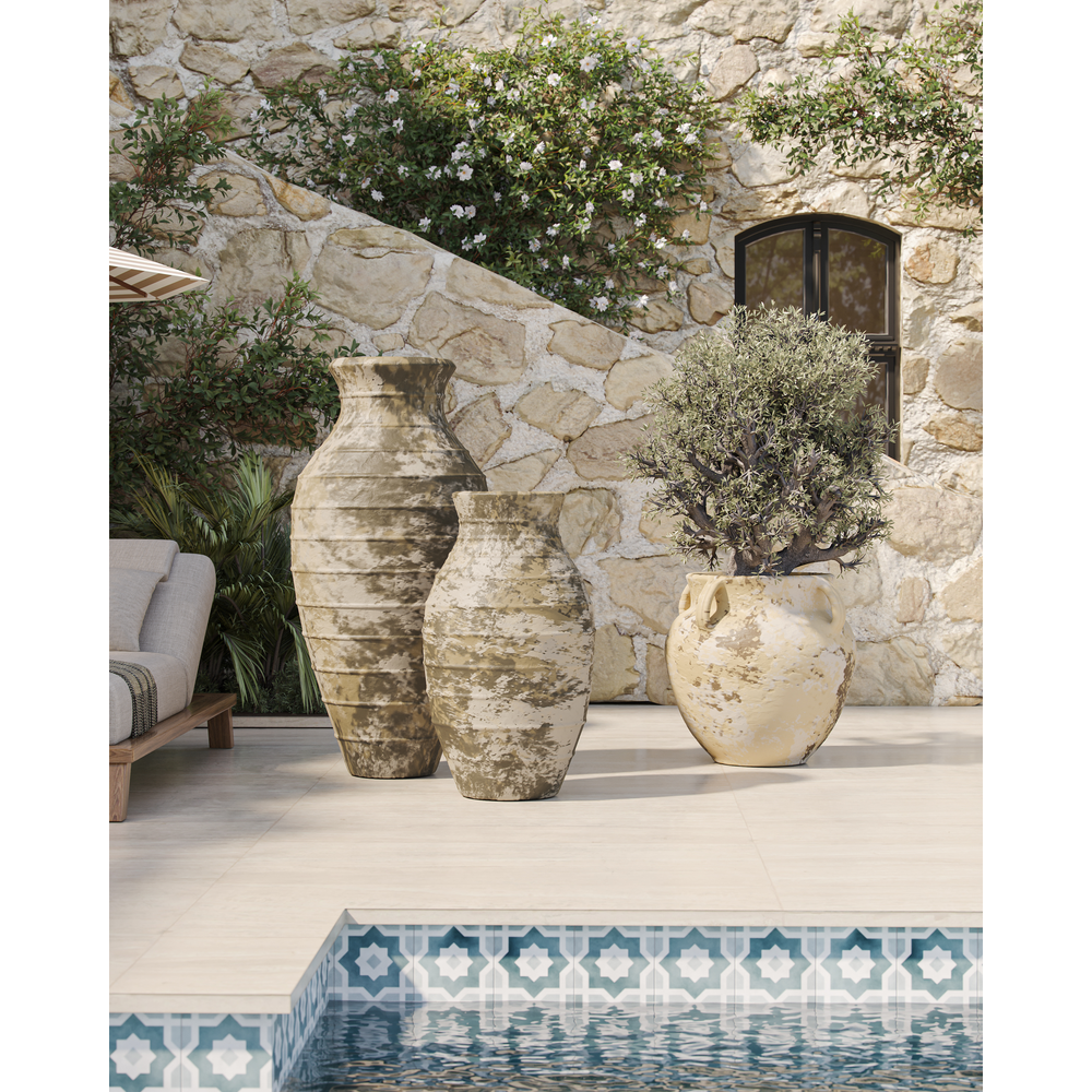 Agrigento Antique White Planter