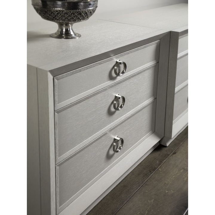 Cabinets & Curios Zeitgeist White Drawer Hall Chest - Antiqued White