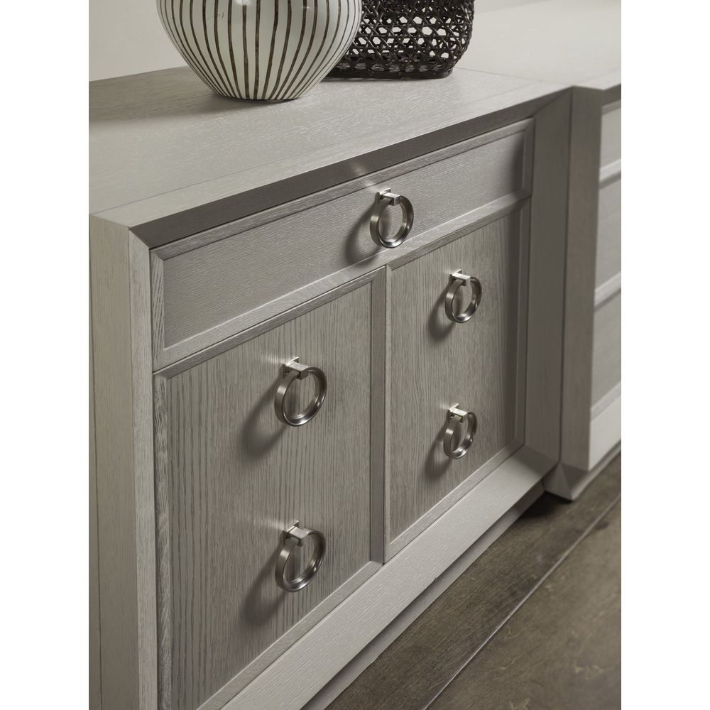 Cabinets & Curios Zeitgeist White Hall Door Chest - Antiqued White