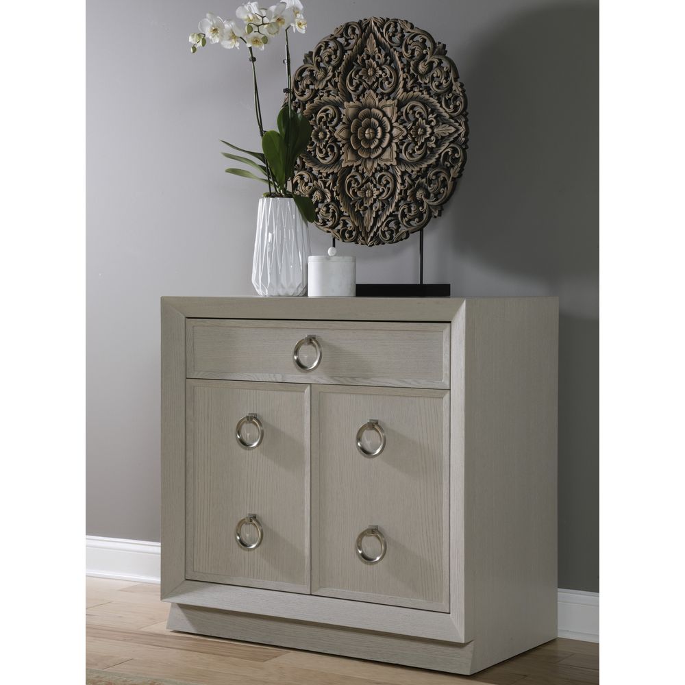Cabinets & Curios Zeitgeist White Hall Door Chest - Antiqued White