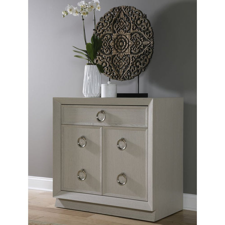 Cabinets & Curios Zeitgeist White Hall Door Chest - Antiqued White