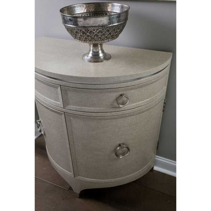 Zeitgeist Linen Demilune Chest - Antique Linen