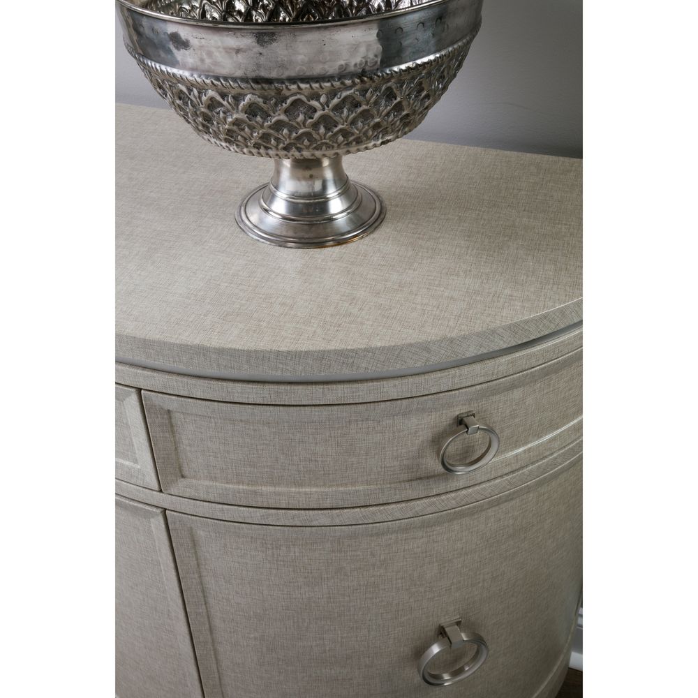 Cabinets & Curios Zeitgeist Linen Demilune Chest - Antique Linen