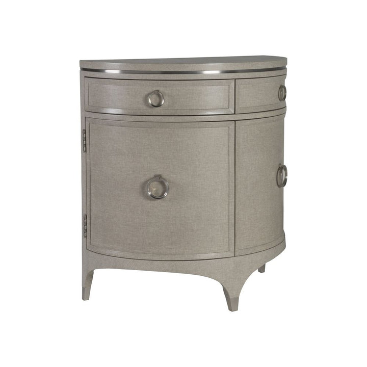 Cabinets & Curios Zeitgeist Linen Demilune Chest - Antique Linen