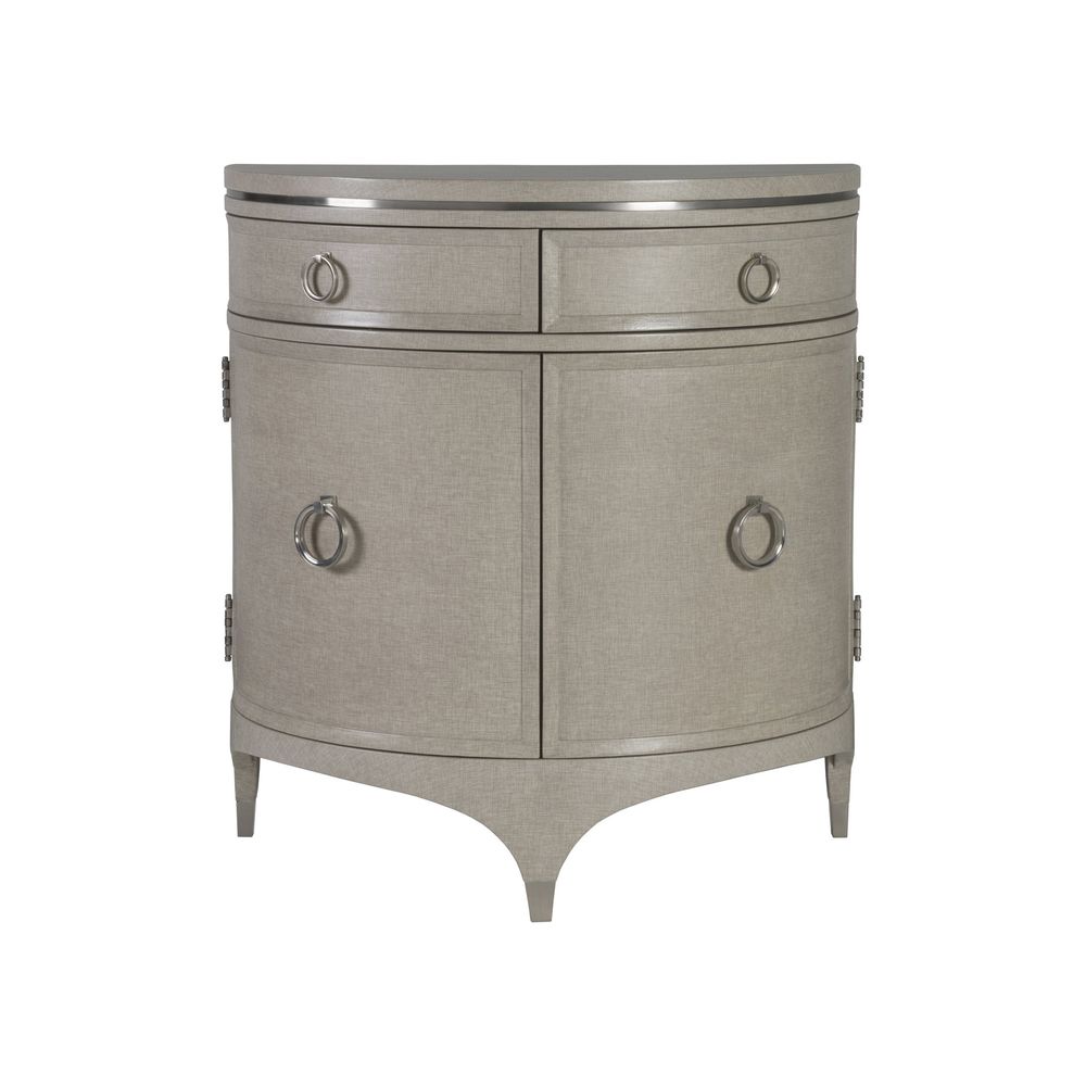 Zeitgeist Linen Demilune Chest - Antique Linen
