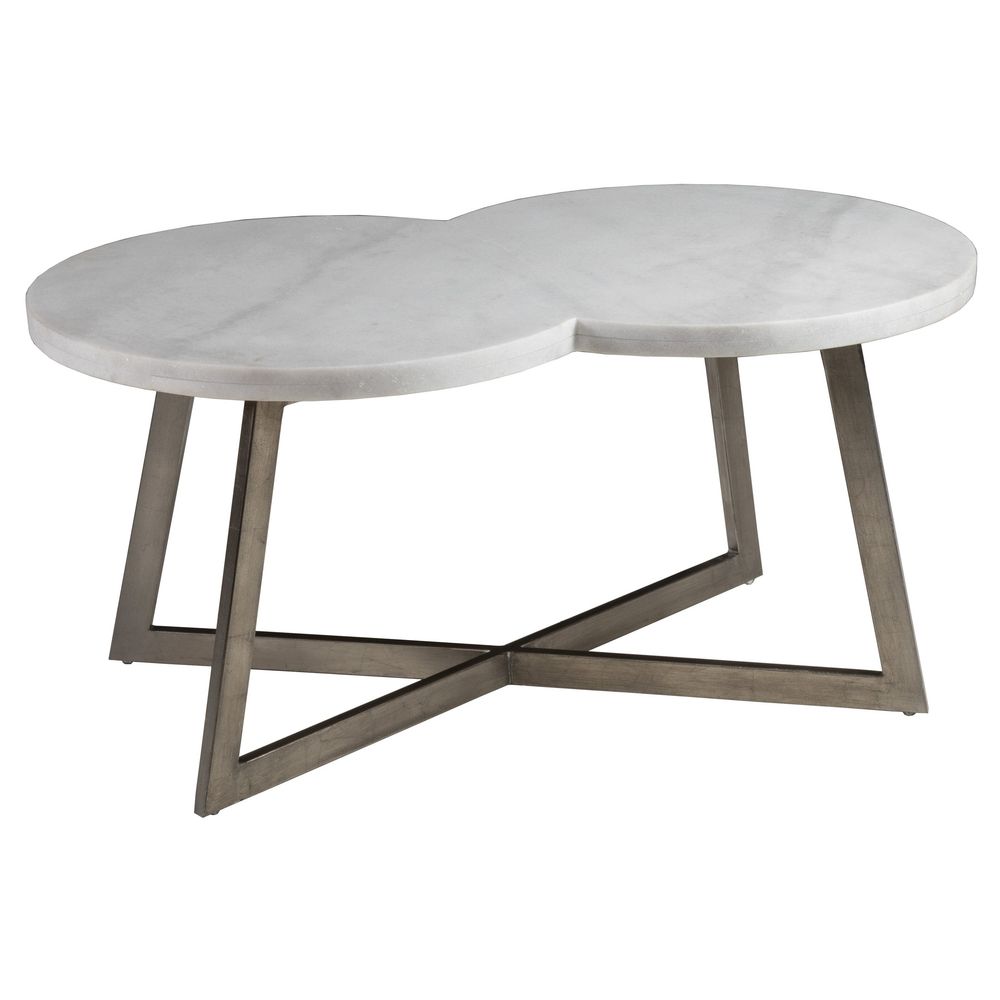 Coffee Tables Aristo Rectangular Cocktail Table - Silver Leaf