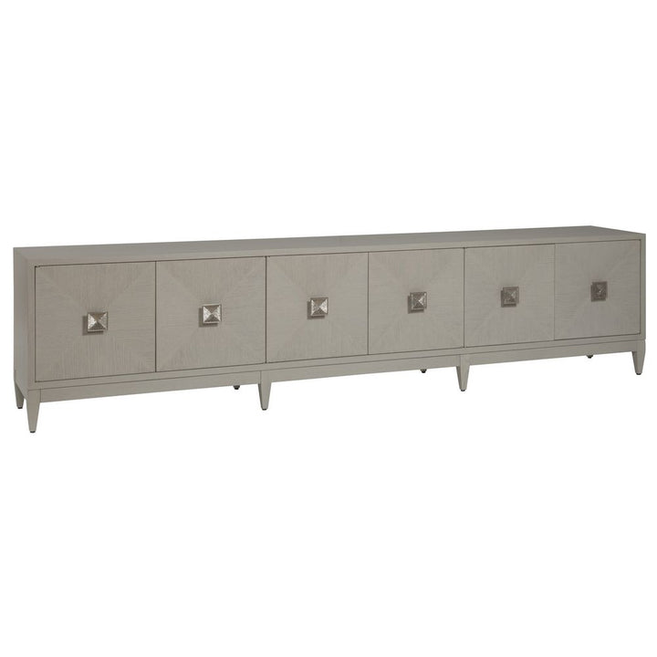 Logan Convertible Long Media Console/Buffet - Antiqued White