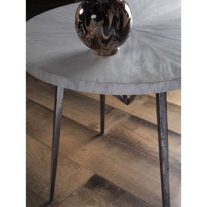 Side Tables Alfie Round End Table - Creamy White