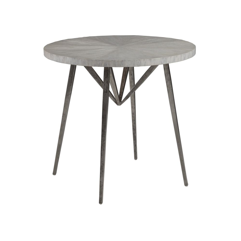 Side Tables Alfie Round End Table - Creamy White