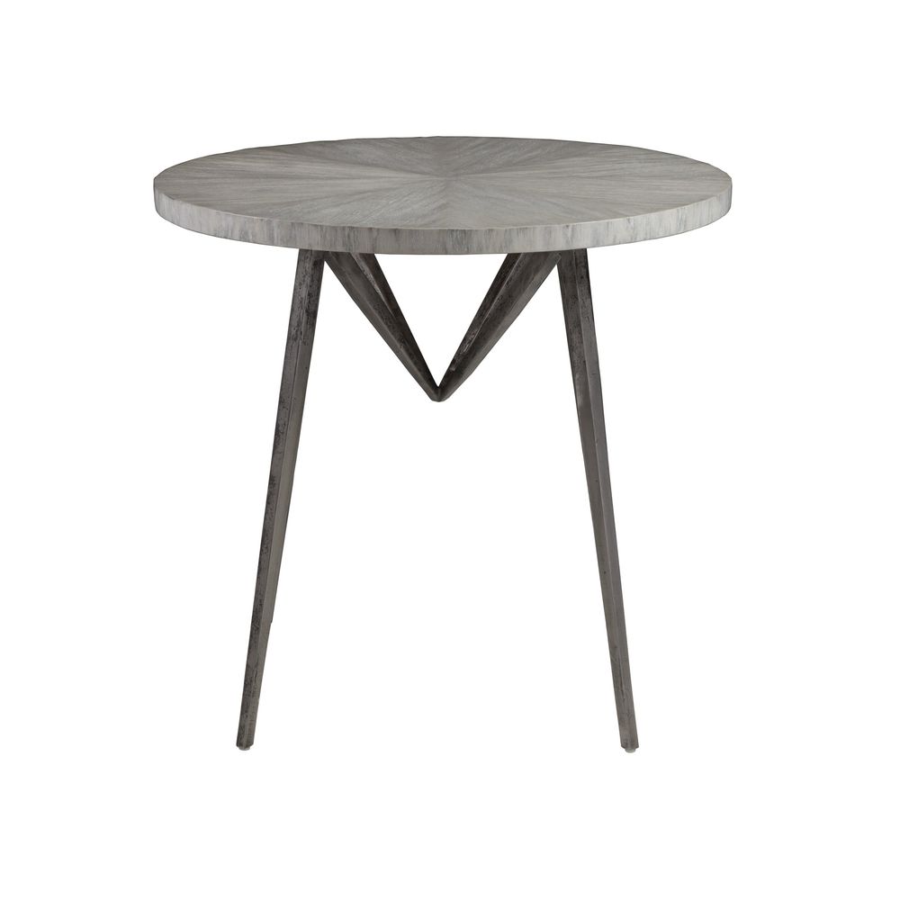 Side Tables Alfie Round End Table - Creamy White