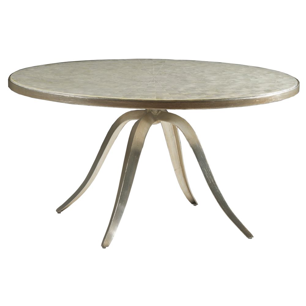 Coffee Tables Capiz Round Cocktail - Champagne