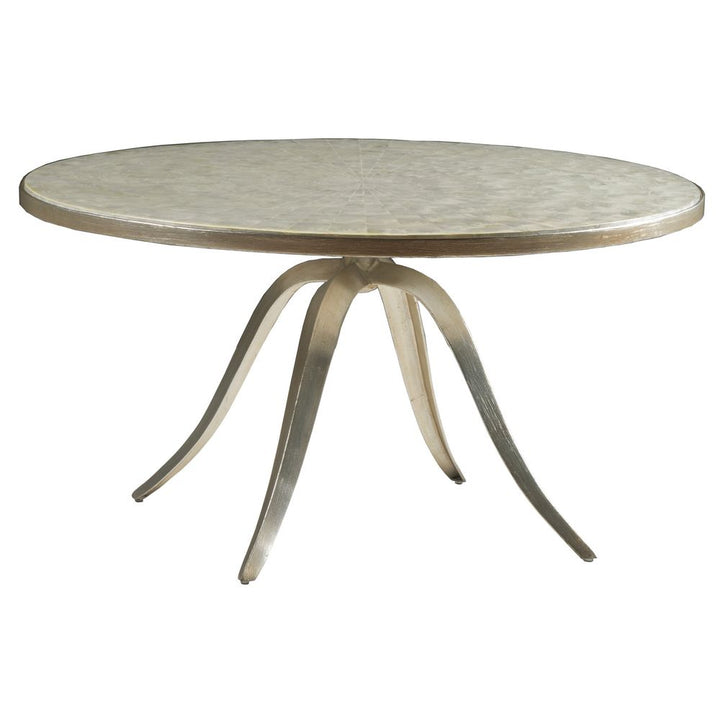 Coffee Tables Capiz Round Cocktail - Champagne