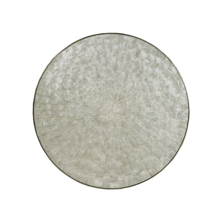 Coffee Tables Capiz Round Cocktail - Champagne