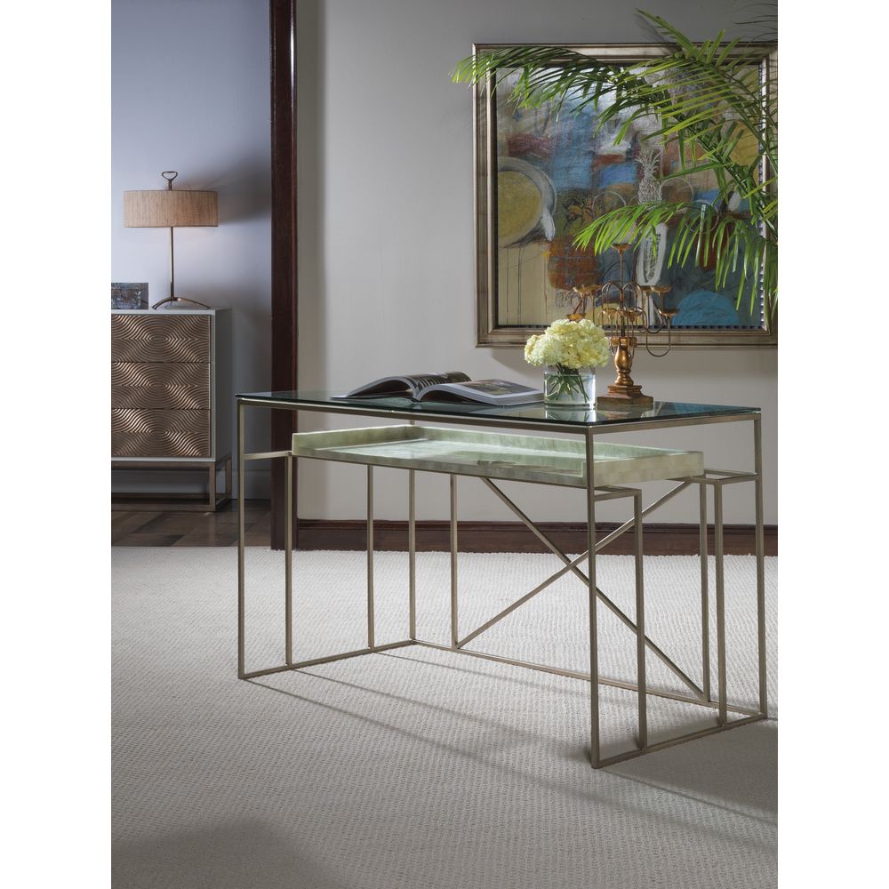 Desks Cumulus Capiz Writing Table - Champagne